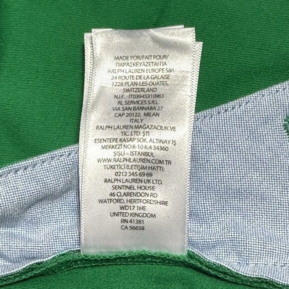 Polo Ralph Lauren Mens Size 38 Billiard Green Classic Fit 6" Stretch Chino Short - Picture 9 of 11